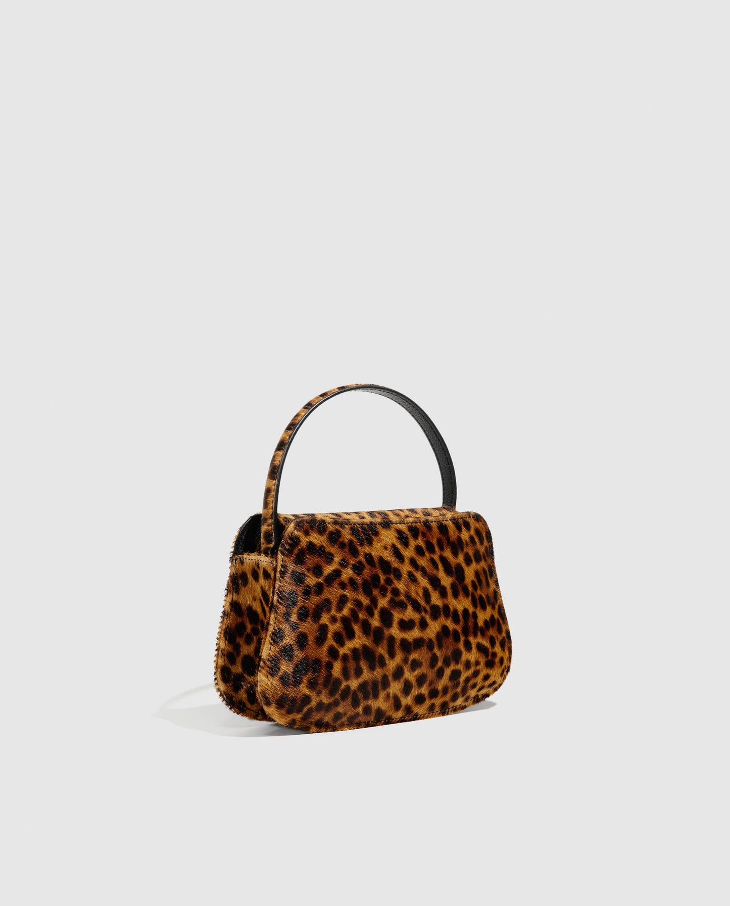 Bolso mini de pelo Phialebel en print de leopardo camel