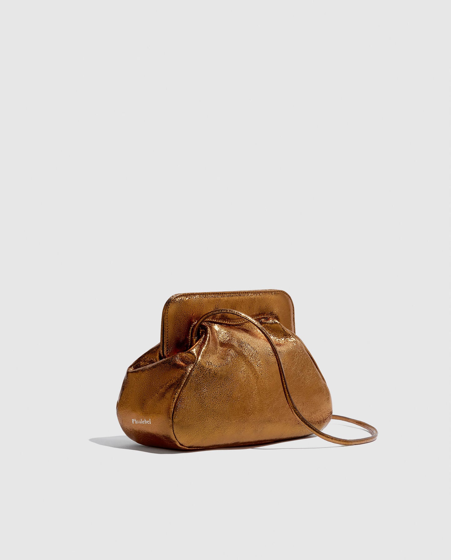 Bolso de hombro Phialebel fabricado en España en piel bronce