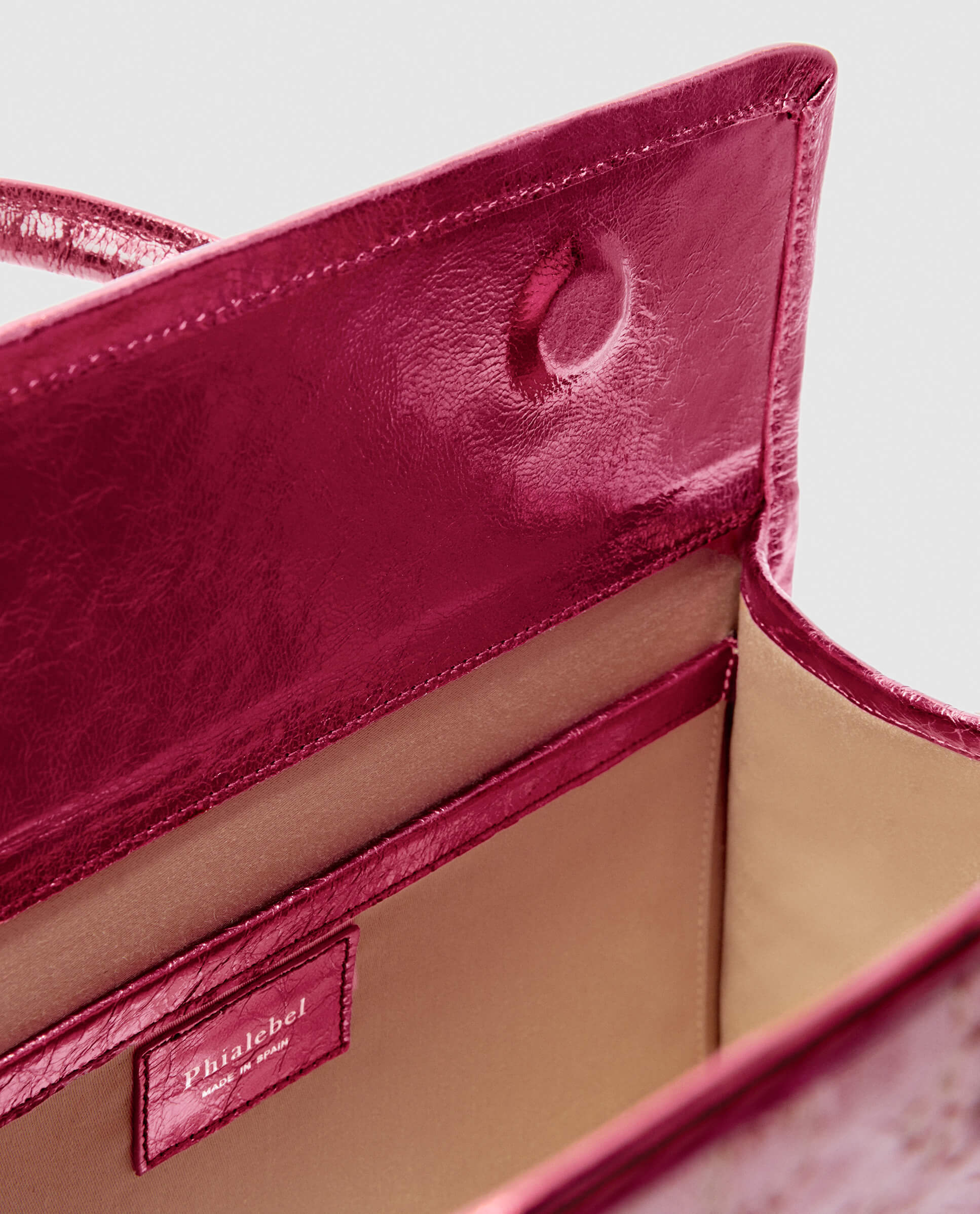 Bolso de mano de encaje rosa Phialebel