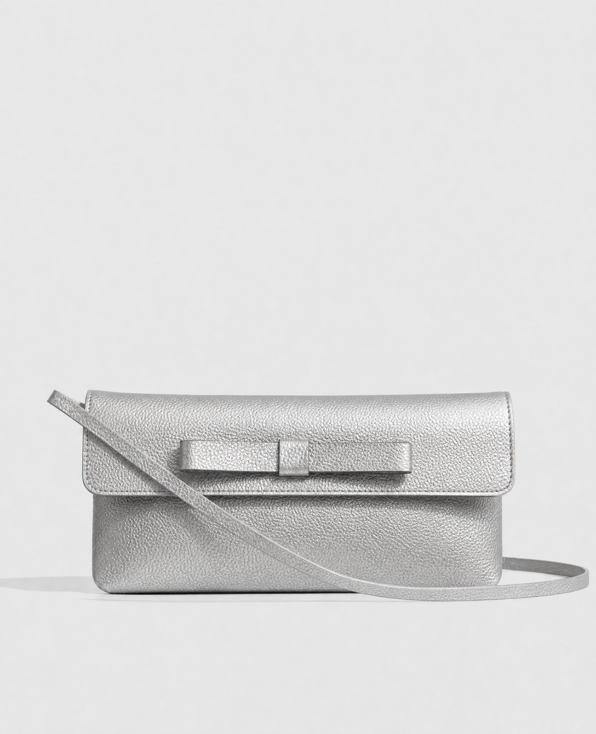 Cartera Belén Piel Plata