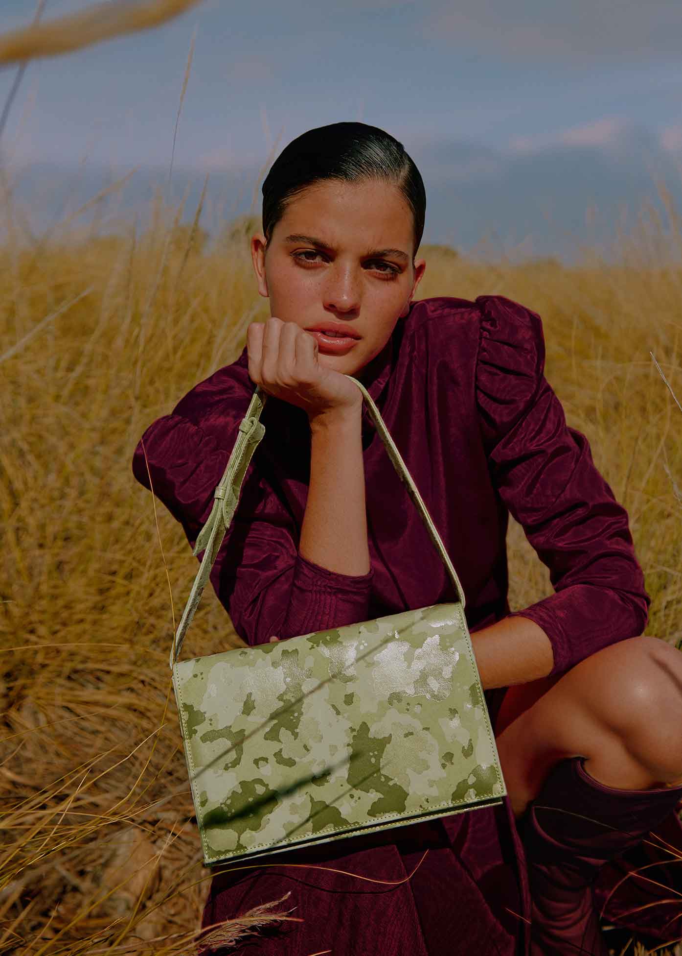 Inés Camouflage Green