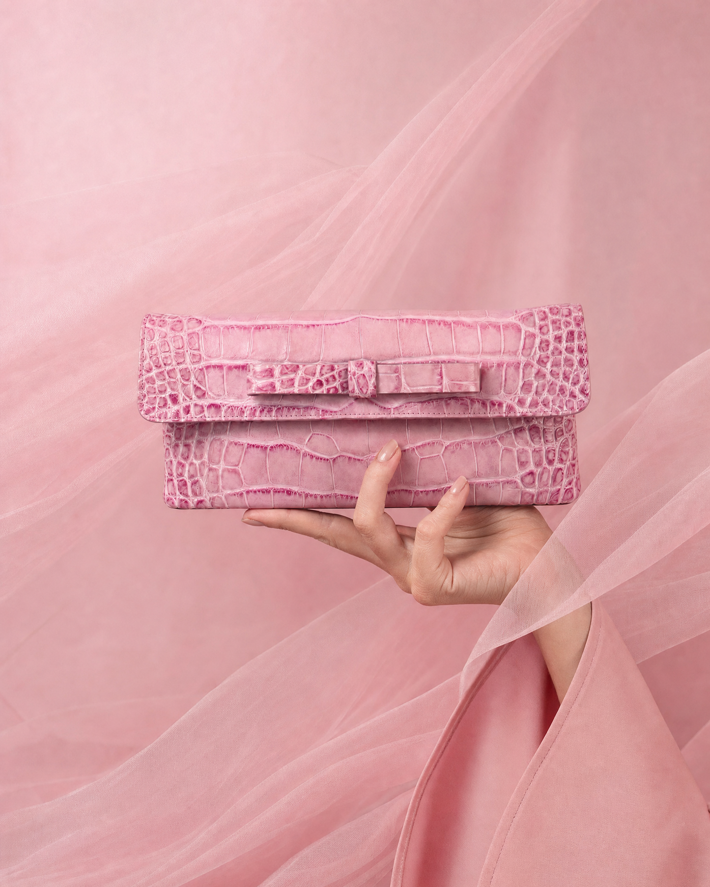 Belén Pink Coco Clutch