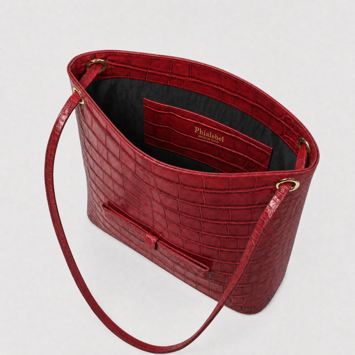 Leticia Red Coco Leather Bag