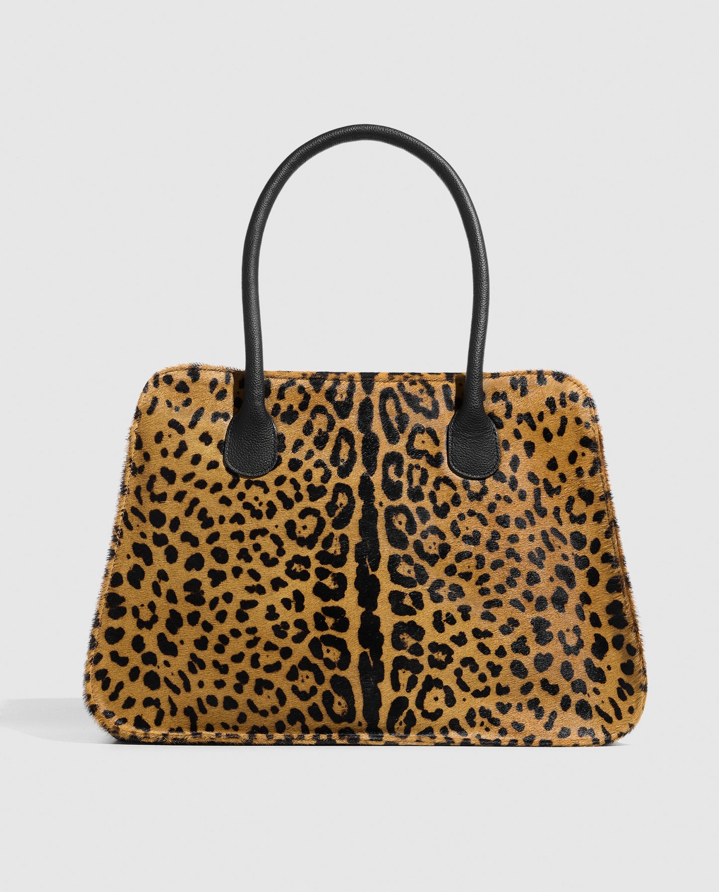 Tote Leopardo camel