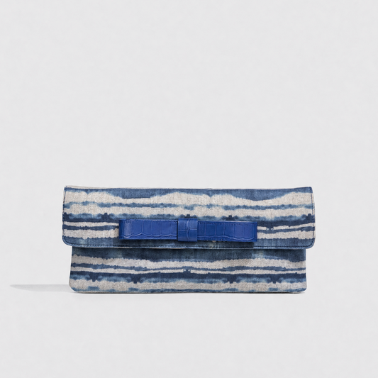 Belén Blue Tie Dye Clutch