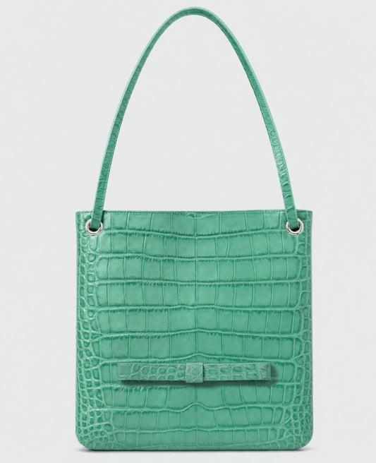 Bolso Leticia Coco Piel Azul Turquesa
