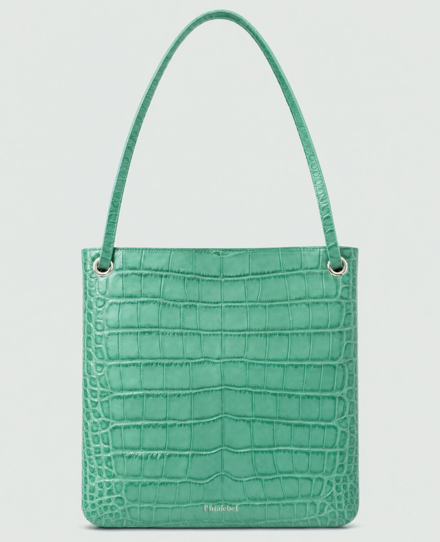 Leticia Turquoise Blue Coco Leather Bag
