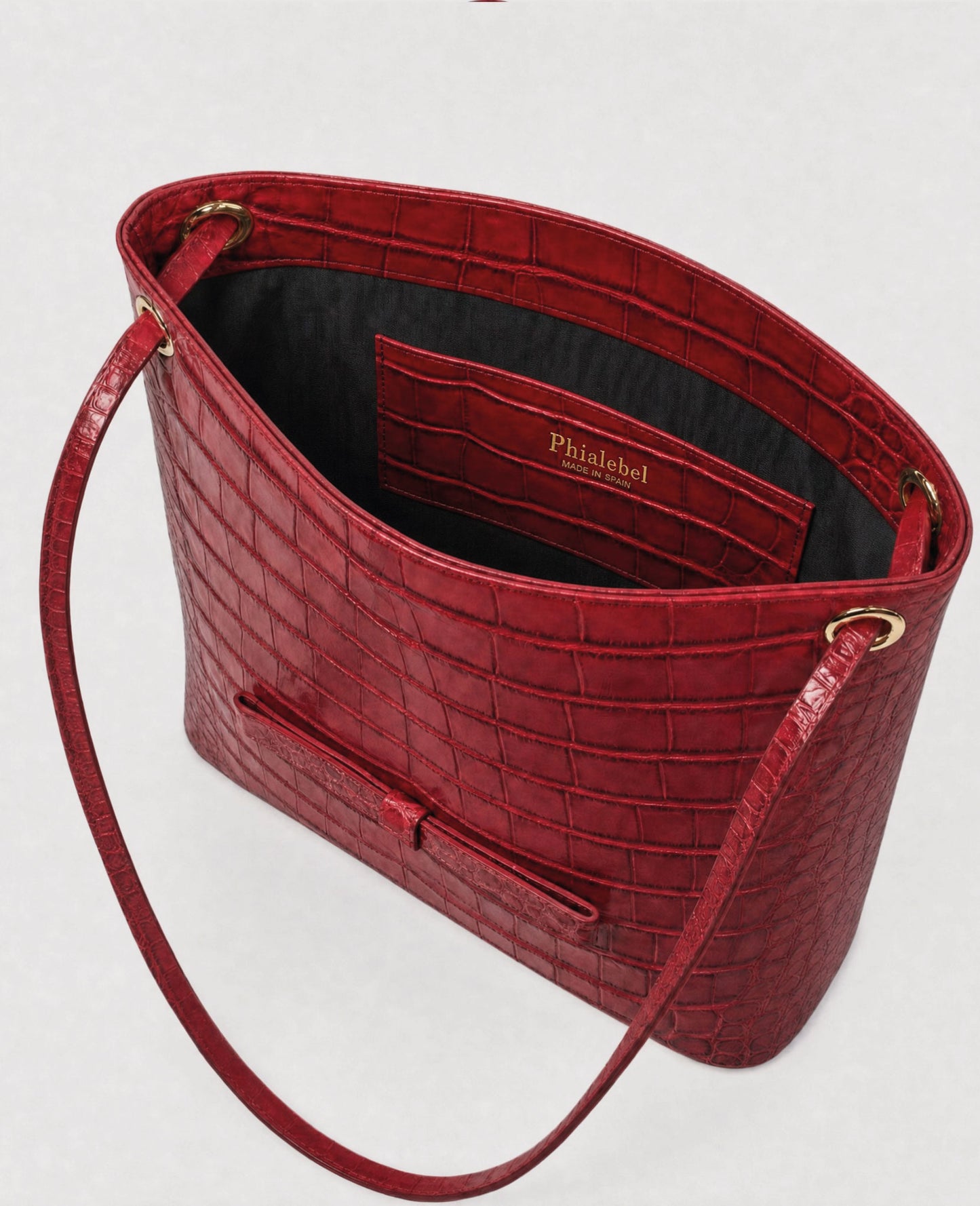 Leticia Red Coco Leather Bag