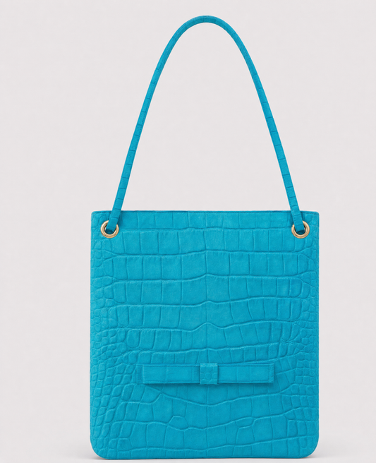 Bolso Leticia Coco Serraje Turquesa