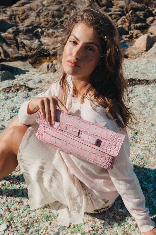 Cartera Belén Coco Rosa