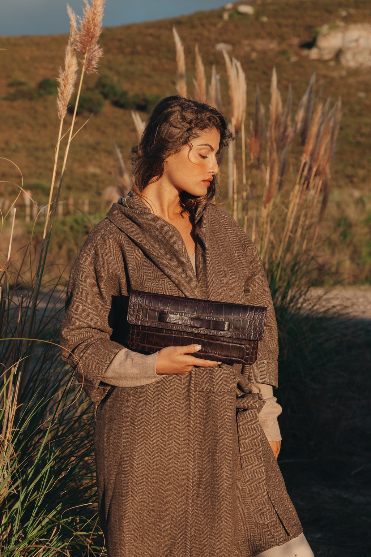 Cartera Belén Coco Marrón