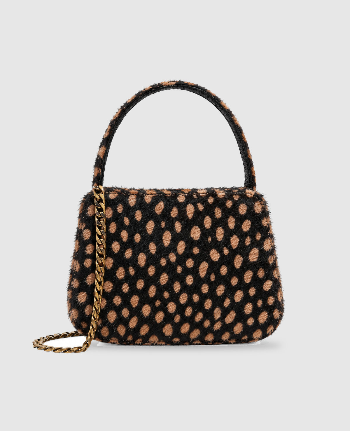 Mini Olympia Calf Hair Polka Dots