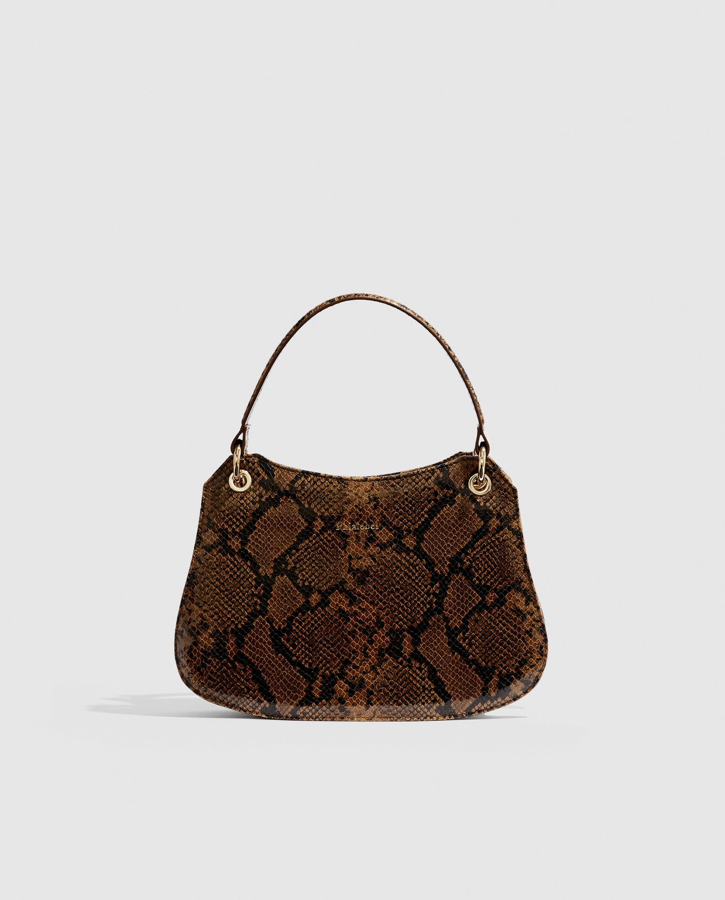 Mini Olympia camel snakeskin print