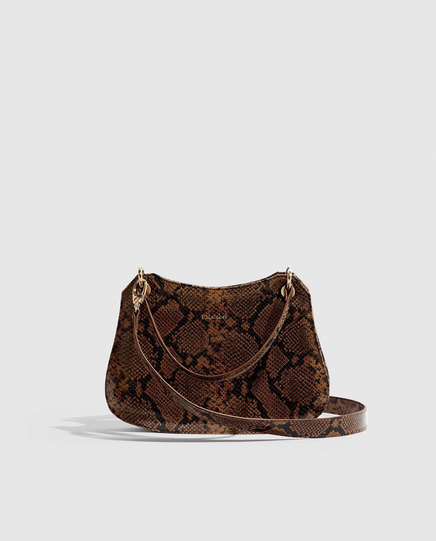 Mini Olympia camel snakeskin print