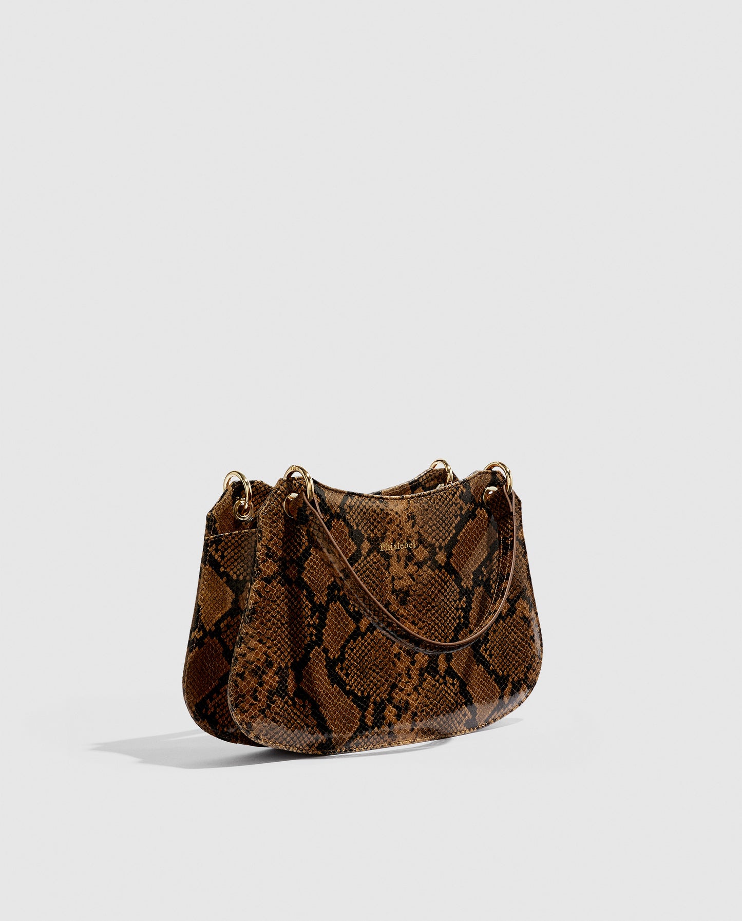 Mini Olympia camel snakeskin print