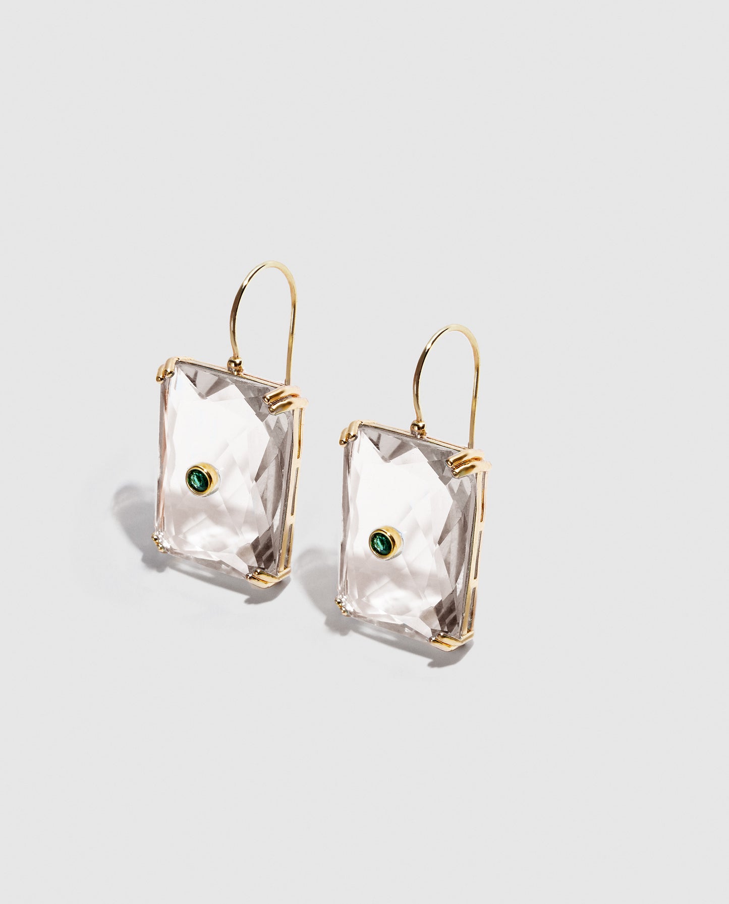 Chrystal transparent Pendant earrings 